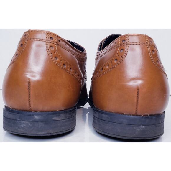 COLE HAAN Grand. OS Double Monk Strap Dress Shoes Brown Leather Men's Size 11 M - Picture 4 of 16
